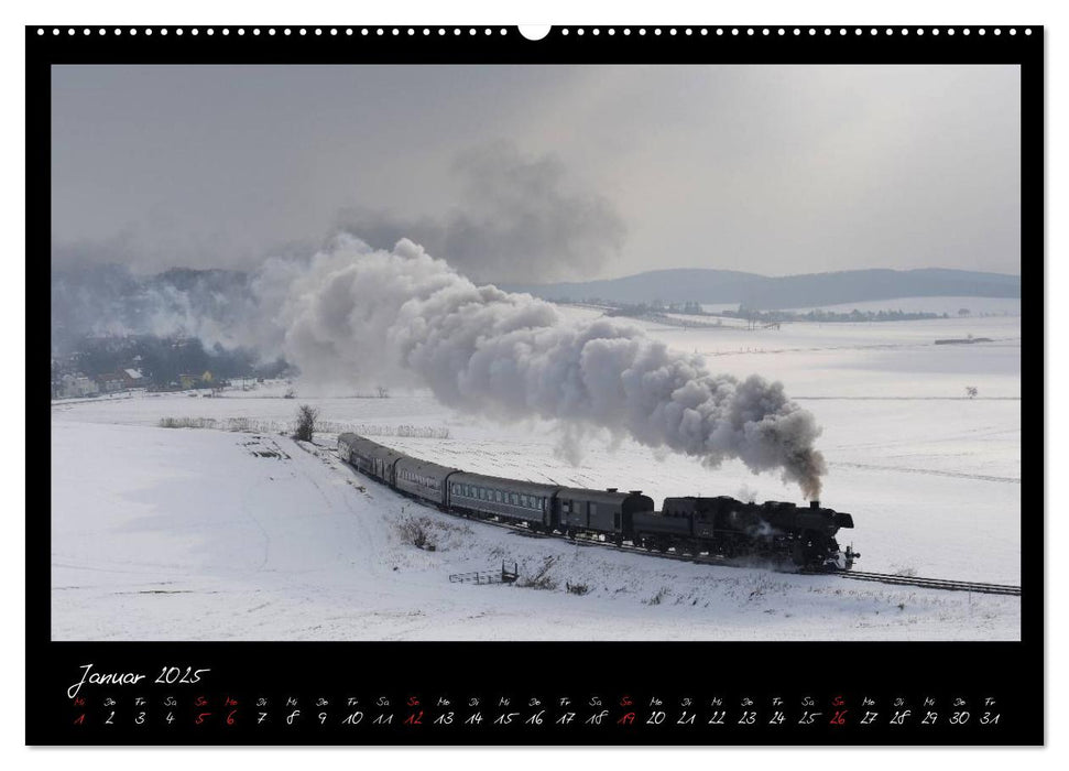 Faszination Dampflokomotive (CALVENDO Premium Wandkalender 2025)