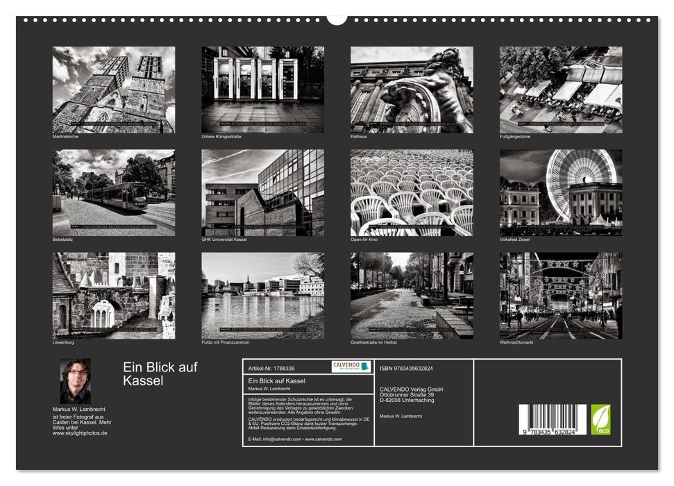 Ein Blick auf Kassel (CALVENDO Premium Wandkalender 2025)