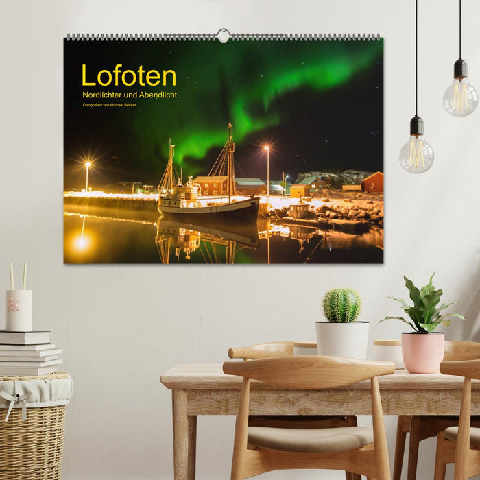 Lofoten - Nordlichter und Abendlicht (CALVENDO Wandkalender 2025)