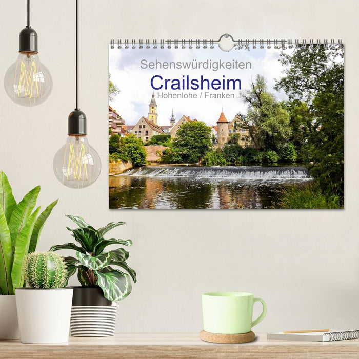 Sehenswürdigkeiten Crailsheim Hohenlohe / Franken (CALVENDO Wandkalender 2025)