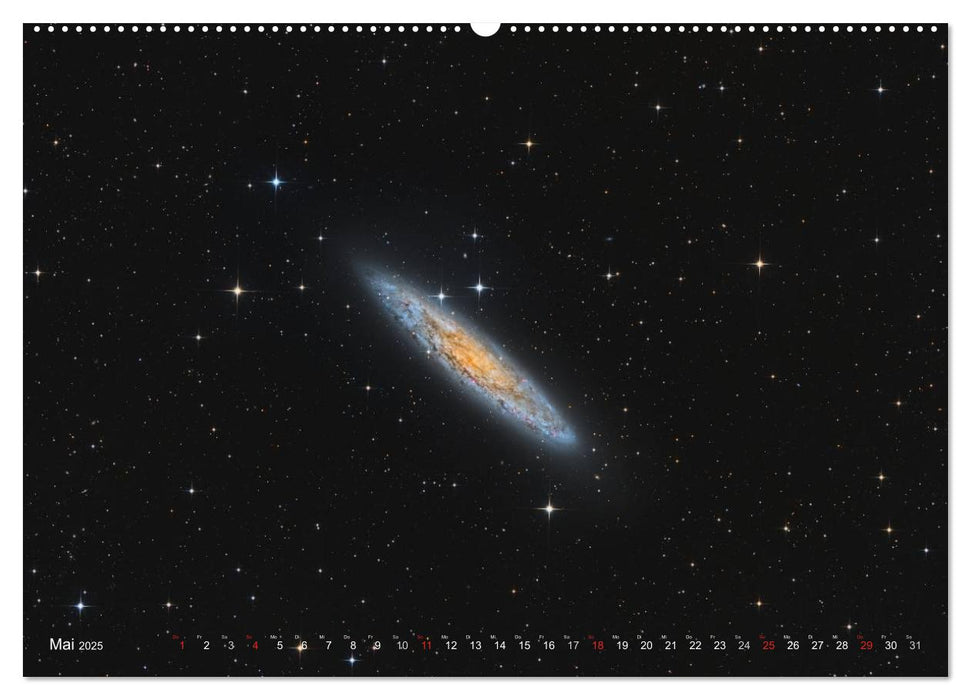 Farbiges Universum Galaxien und Nebel (CALVENDO Premium Wandkalender 2025)