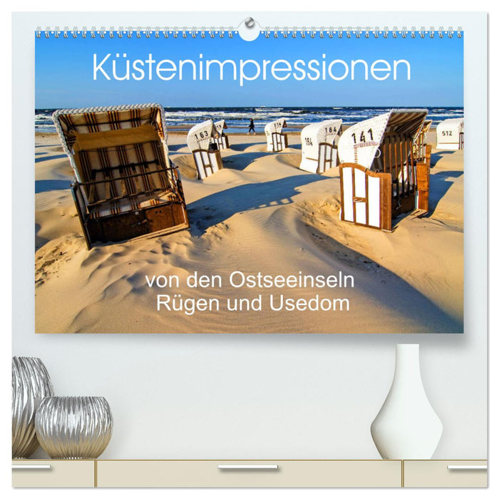 Küstenimpressionen von den Ostseeinseln Rügen und Usedom (CALVENDO Premium Wandkalender 2025)