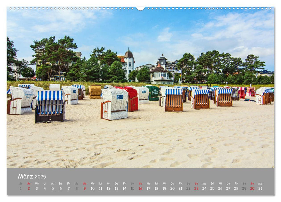 Küstenimpressionen von den Ostseeinseln Rügen und Usedom (CALVENDO Premium Wandkalender 2025)