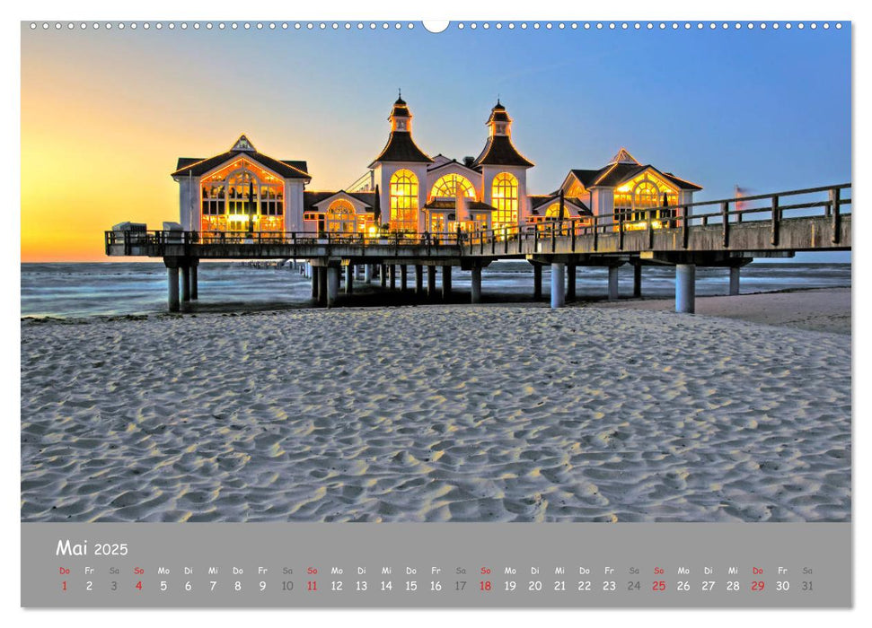 Küstenimpressionen von den Ostseeinseln Rügen und Usedom (CALVENDO Premium Wandkalender 2025)