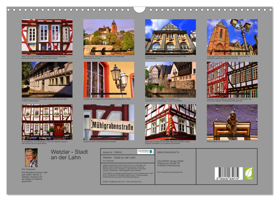 Wetzlar - Stadt an der Lahn (CALVENDO Wandkalender 2025)