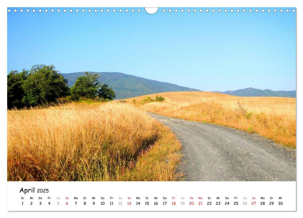 Franziskusweg - Camino di Assisi (CALVENDO Wandkalender 2025)