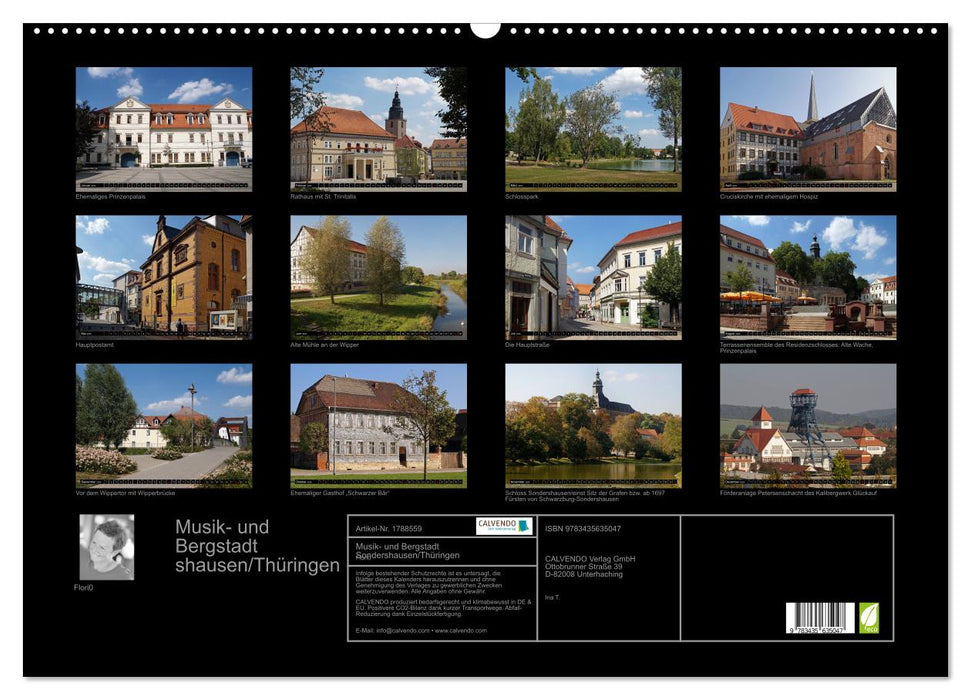 Musik- und Bergstadt Sondershausen/Thüringen (CALVENDO Wandkalender 2025)
