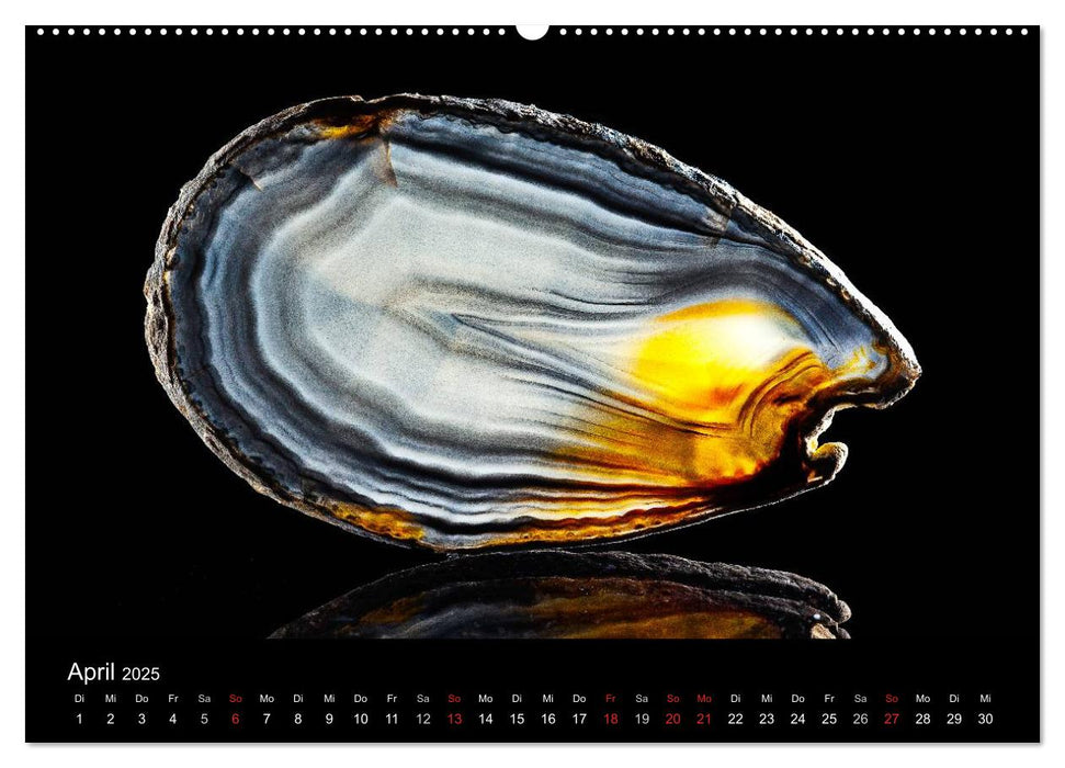 Leuchtende Achate (CALVENDO Premium Wandkalender 2025)