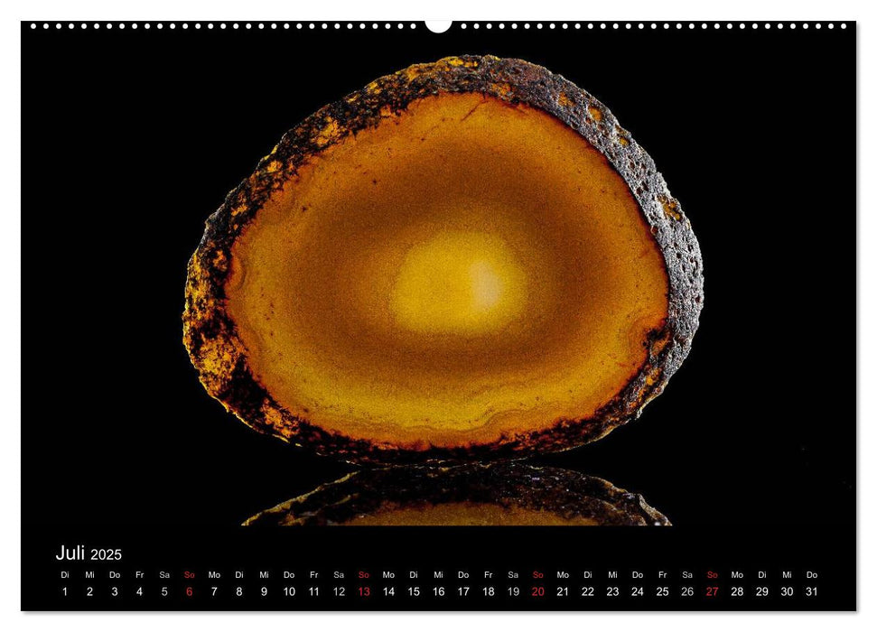 Leuchtende Achate (CALVENDO Premium Wandkalender 2025)