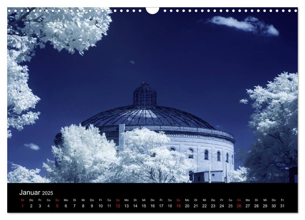 Leipzig im Infrarotlicht (CALVENDO Wandkalender 2025)