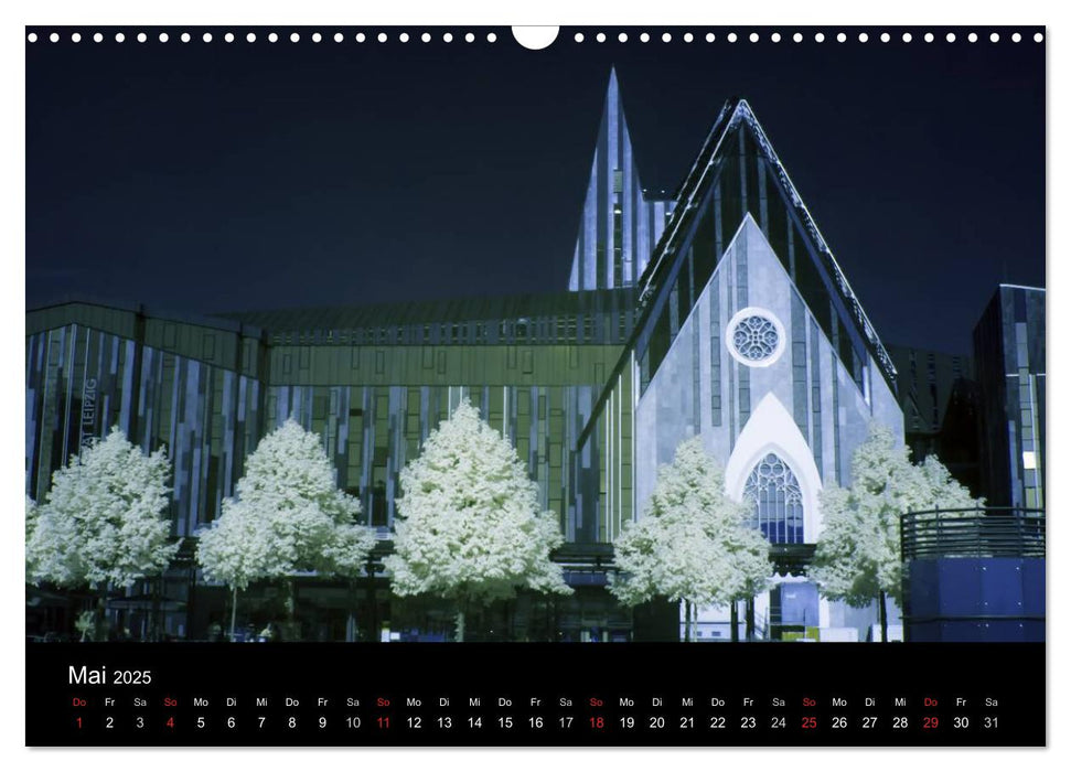 Leipzig im Infrarotlicht (CALVENDO Wandkalender 2025)