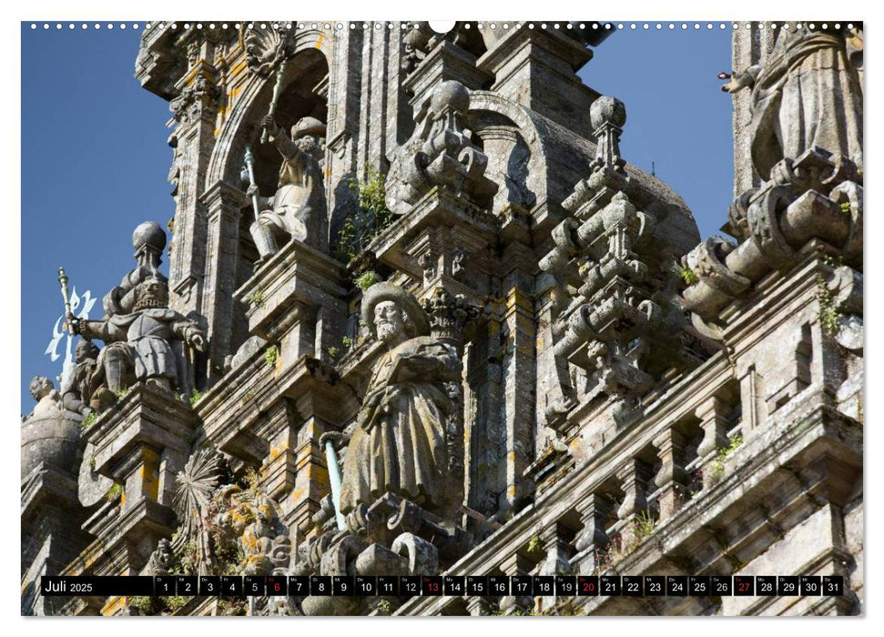 Santiago de Compostela - Ziel einer Pilgerreise (CALVENDO Premium Wandkalender 2025)