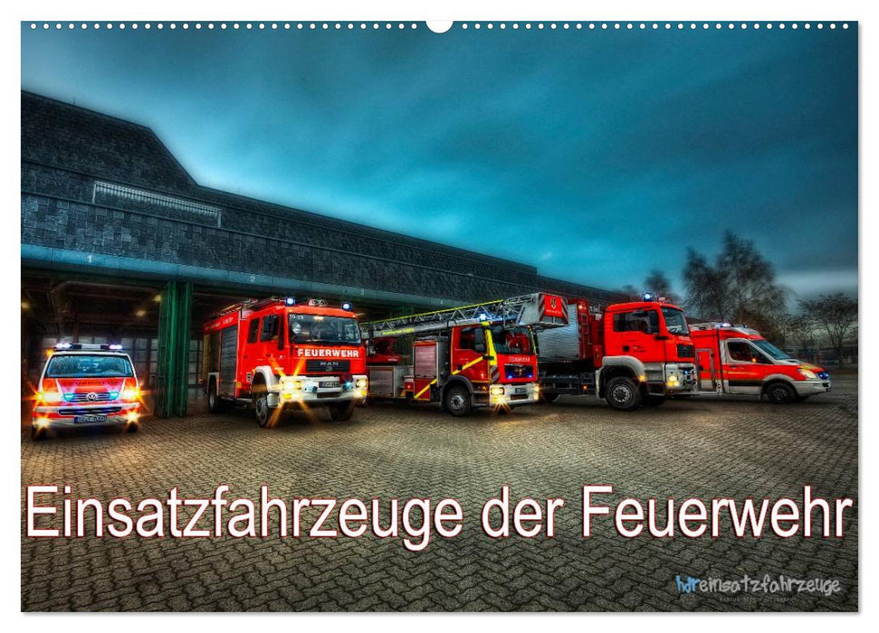 Einsatzfahrzeuge der Feuerwehr (CALVENDO Wandkalender 2025)