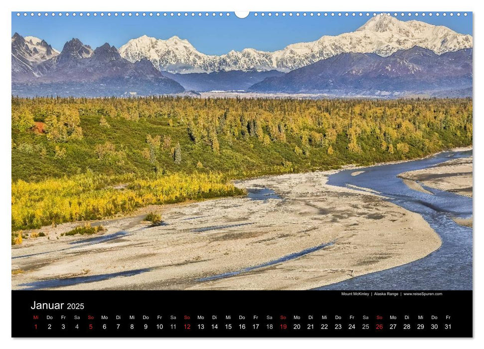 Alaska 2025 Wildes Land am Ende der Welt (CALVENDO Wandkalender 2025)