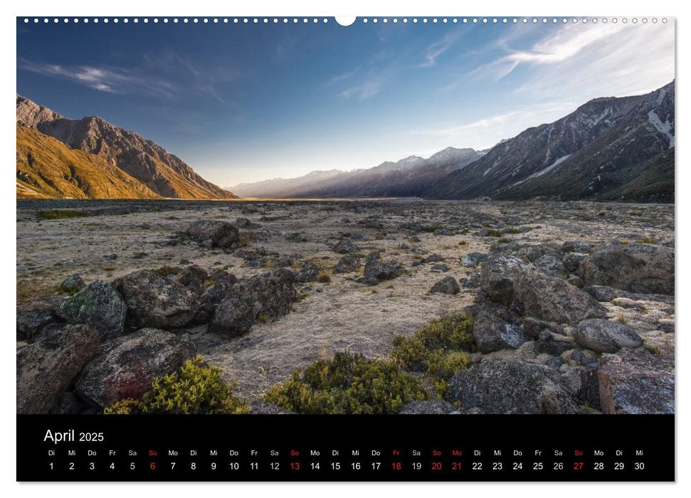 South Island - Neuseelands Südinsel (CALVENDO Premium Wandkalender 2025)