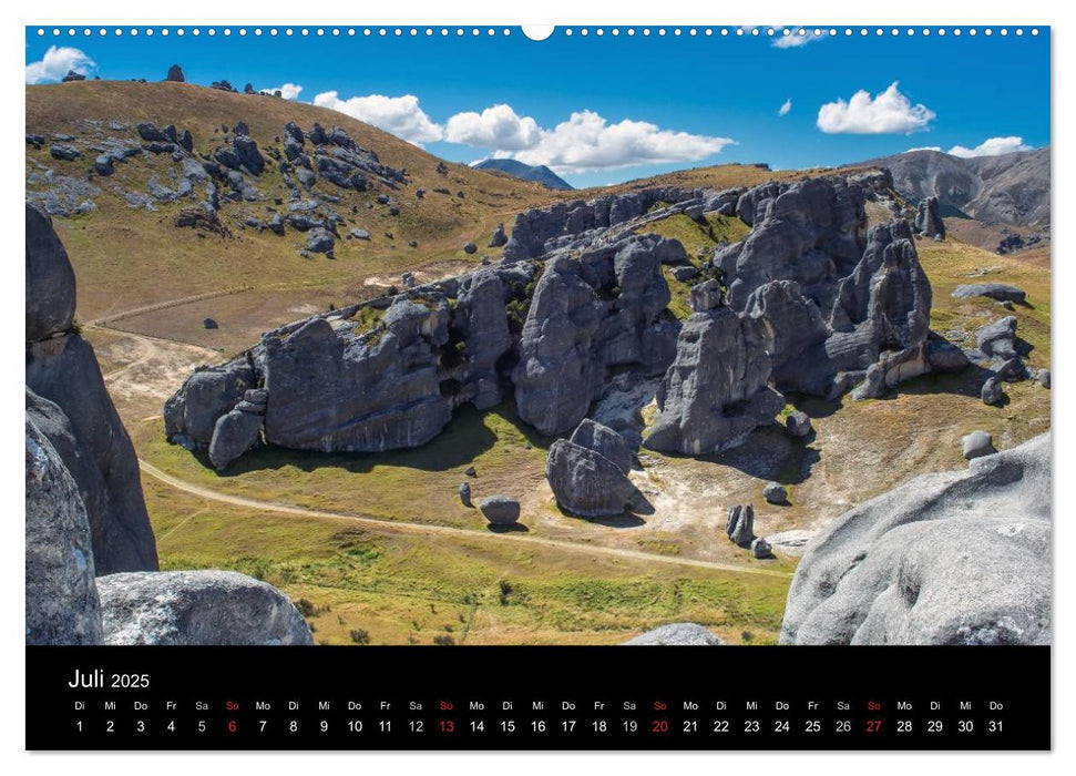 South Island - Neuseelands Südinsel (CALVENDO Premium Wandkalender 2025)