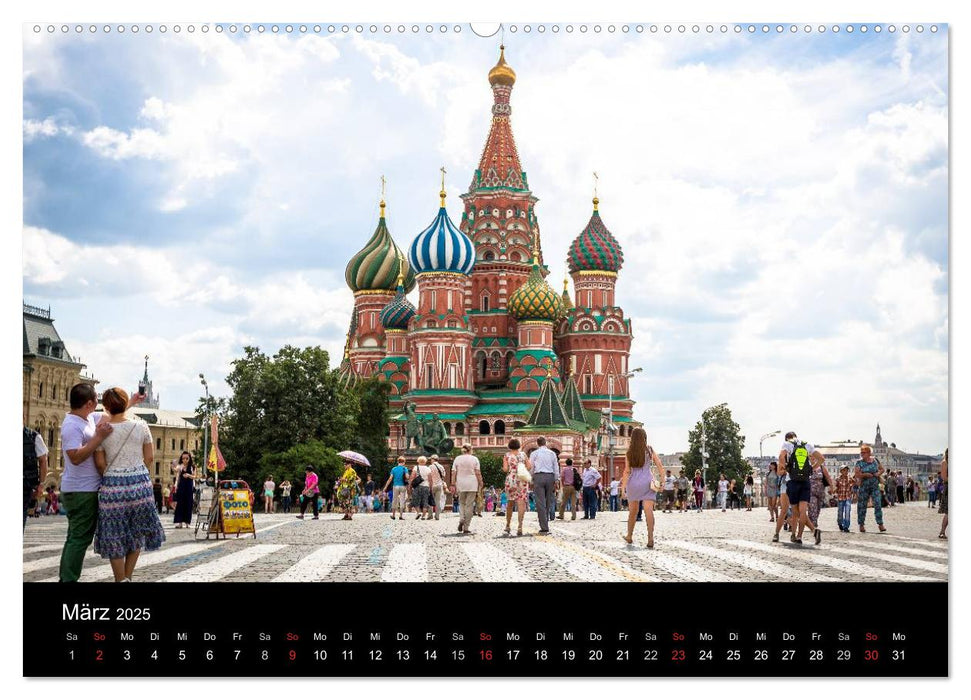 Moskau 2025 (CALVENDO Premium Wandkalender 2025)