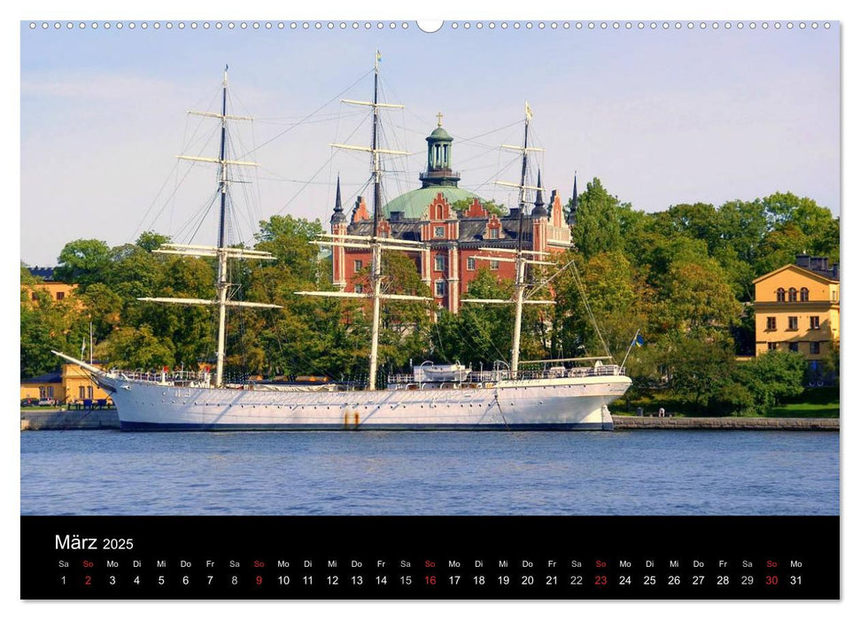 Sommer in Stockholm 2025 (CALVENDO Premium Wandkalender 2025)