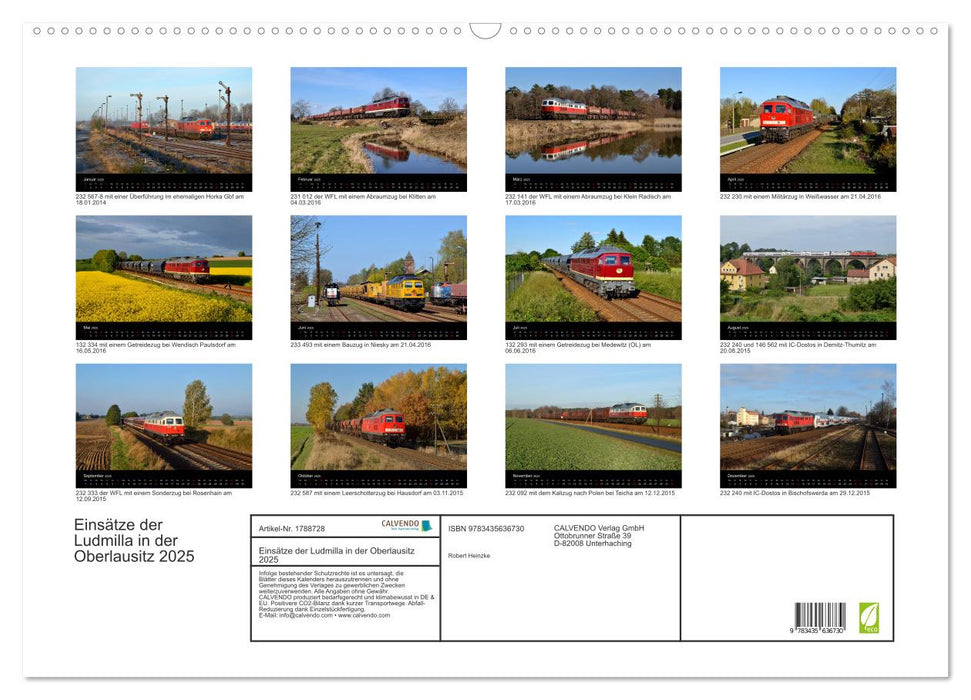 Einsätze der Ludmilla in der Oberlausitz 2025 (CALVENDO Wandkalender 2025)