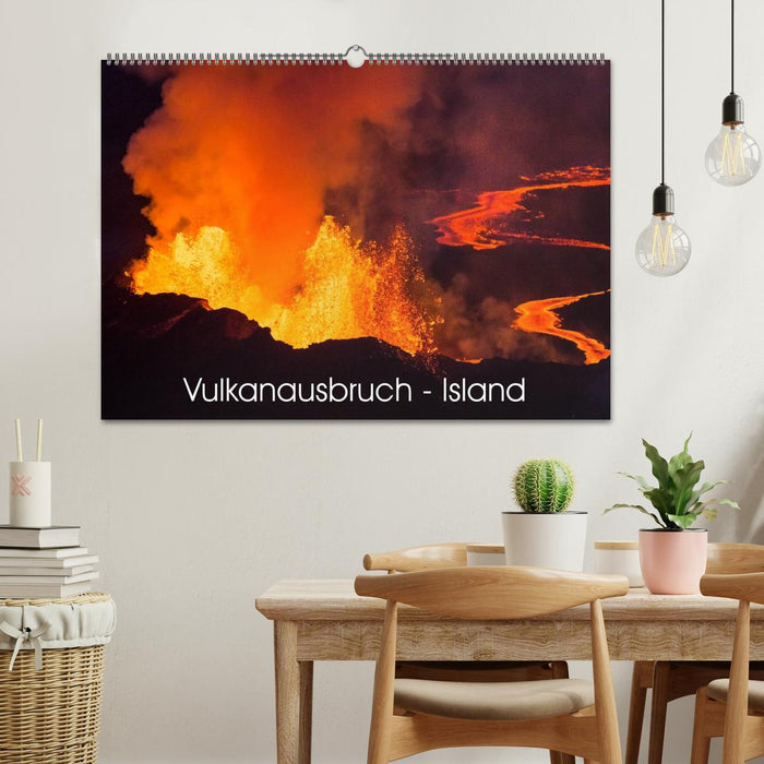 Vulkanausbruch - Island (CALVENDO Wandkalender 2025)