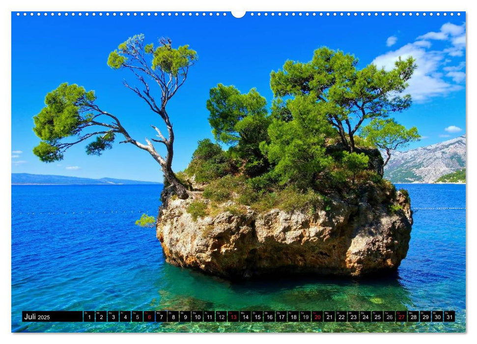 Makarska Riviera - Malerische Urlaubsorte in Dalmatien (CALVENDO Premium Wandkalender 2025)