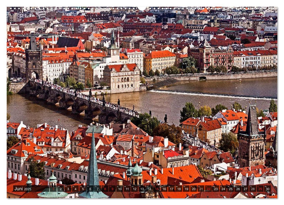 Moldauperle Prag (CALVENDO Premium Wandkalender 2025)