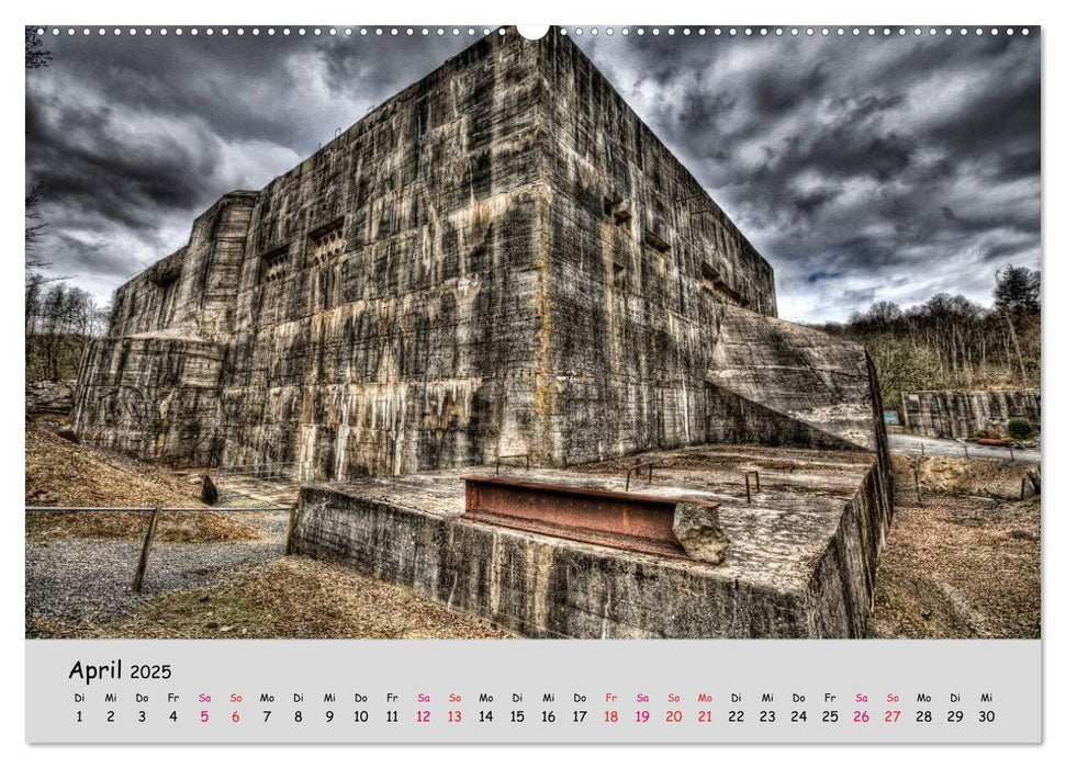 Bunker Zeitzeugen der Geschichte (CALVENDO Premium Wandkalender 2025)