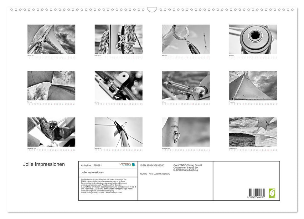 Jolle Impressionen (CALVENDO Wandkalender 2025)