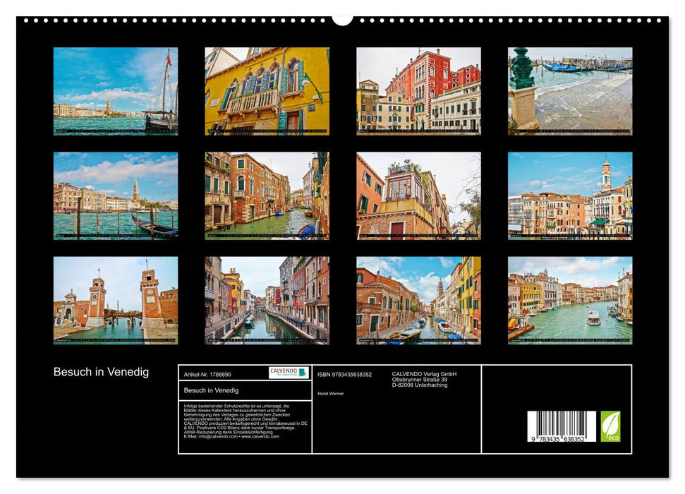 Besuch in Venedig (CALVENDO Premium Wandkalender 2025)