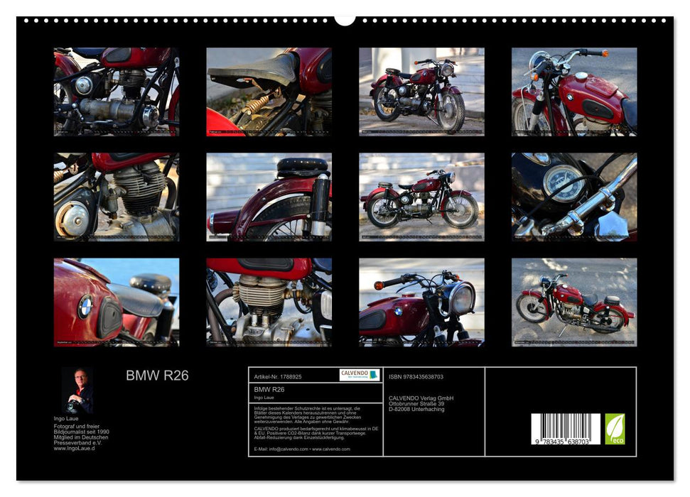 BMW R26 (CALVENDO Premium Wandkalender 2025)