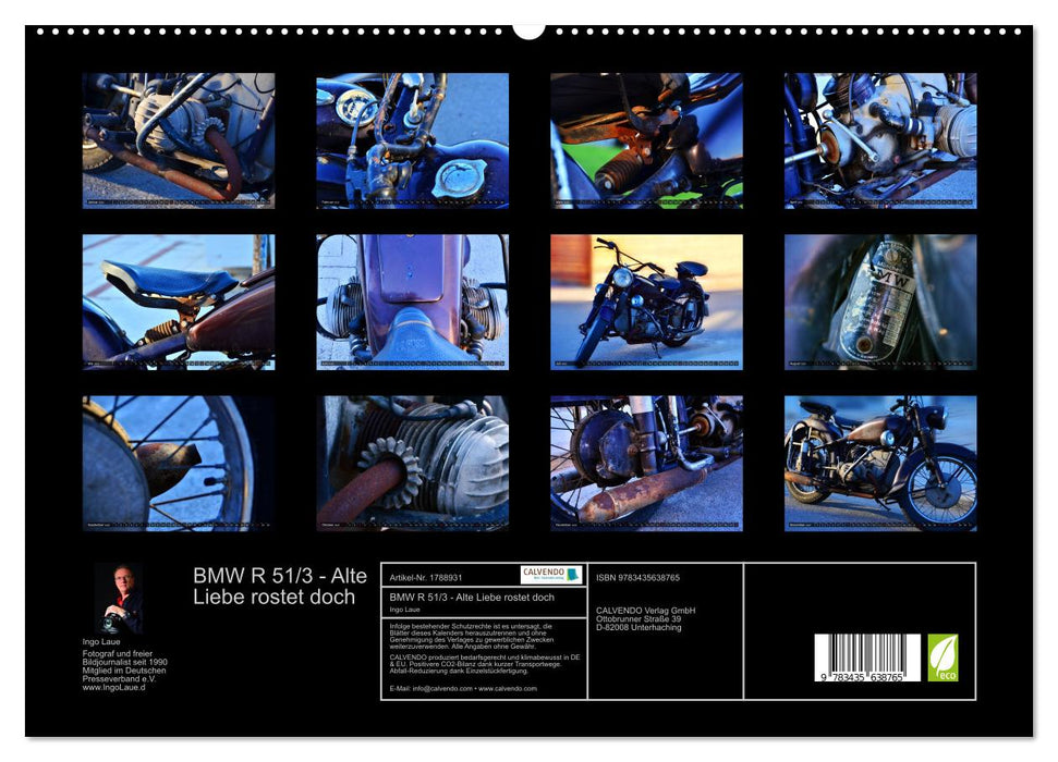 BMW R 51/3 - Alte Liebe rostet doch (CALVENDO Premium Wandkalender 2025)