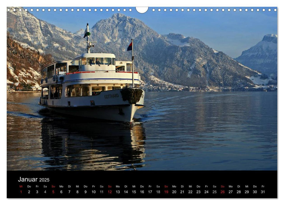 Zauber der Berge. Die Schweizer Alpen (CALVENDO Wandkalender 2025)