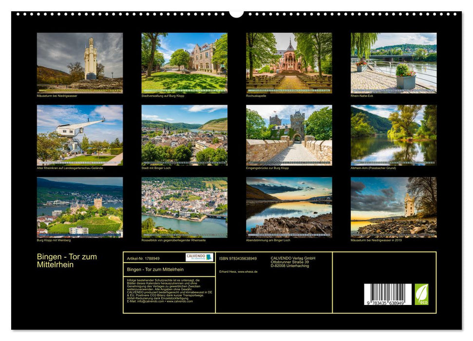 Bingen - Tor zum Mittelrhein (CALVENDO Premium Wandkalender 2025)