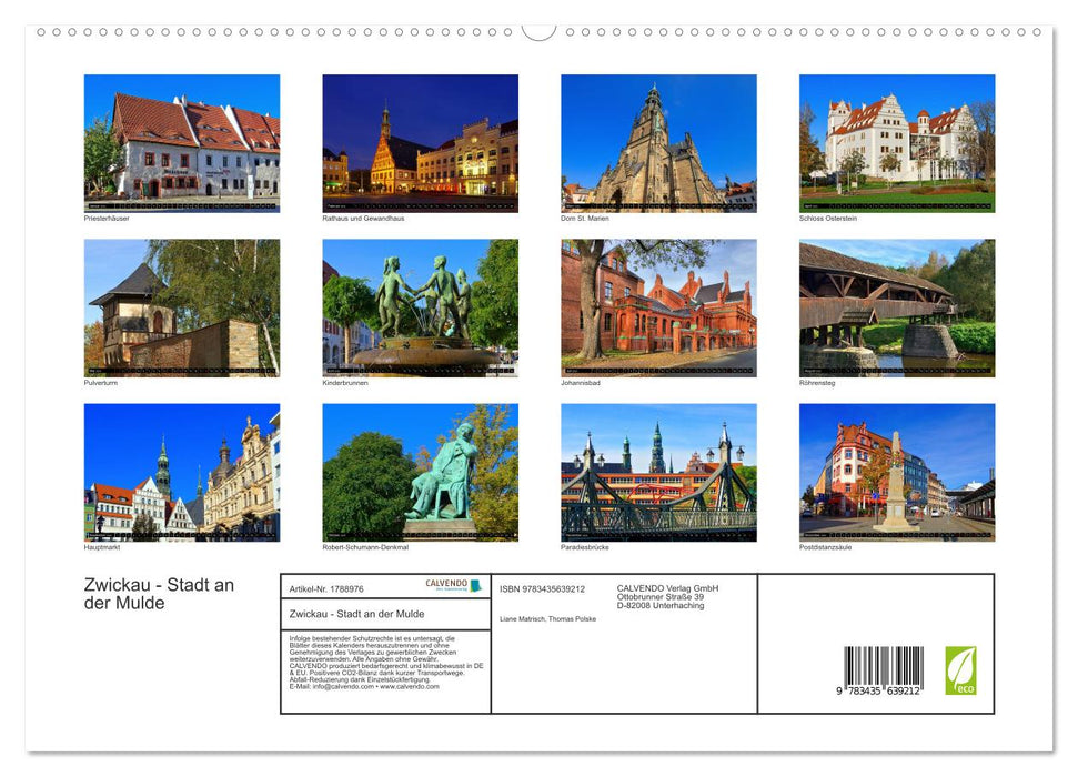 Zwickau - Stadt an der Mulde (CALVENDO Premium Wandkalender 2025)