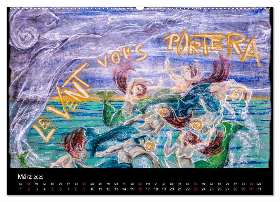 Von Meerfrauen und Meermännern (CALVENDO Premium Wandkalender 2025)