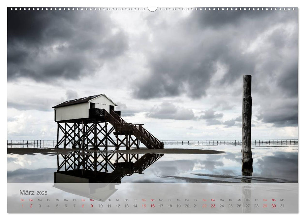 St. Peter-Ording durch die Jahreszeiten (CALVENDO Premium Wandkalender 2025)