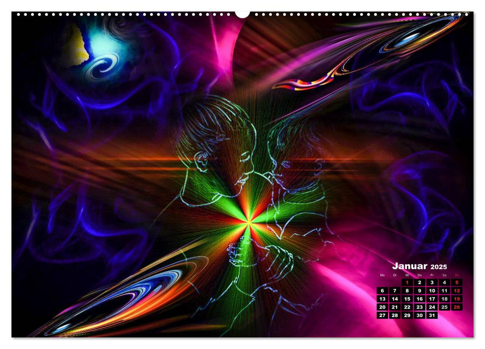 Unsere Welt voller Geheimnisse - Digitale Kunst (CALVENDO Premium Wandkalender 2025)