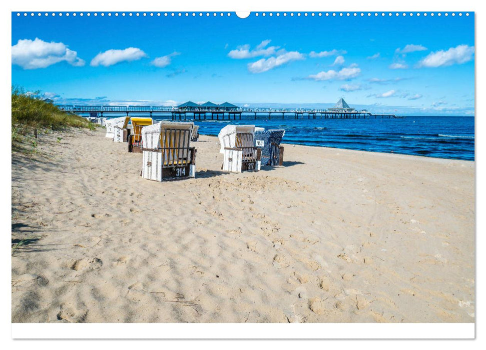 Küstenimpressionen von den Ostseeinseln Rügen und Usedom (CALVENDO Wandkalender 2025)