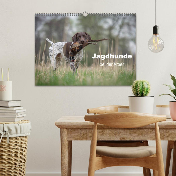 Jagdhunde bei der Arbeit (CALVENDO Wandkalender 2025)