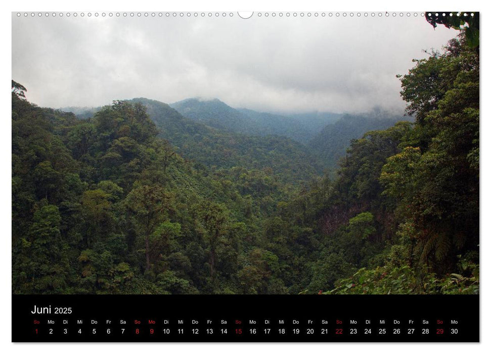 Costa Rica - Regenwald und Vulkane (CALVENDO Premium Wandkalender 2025)