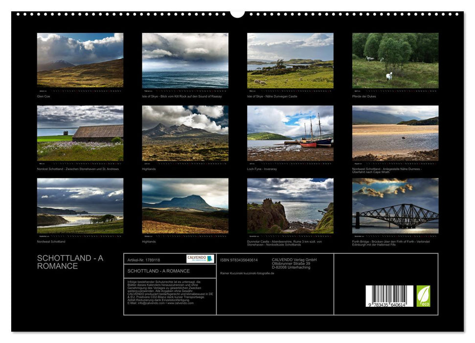 SCHOTTLAND - A ROMANCE (CALVENDO Premium Wandkalender 2025)