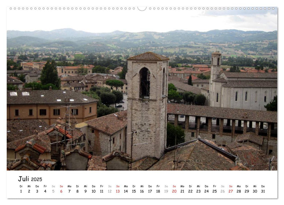 Camino di Assisi - Franziskusweg (CALVENDO Premium Wandkalender 2025)