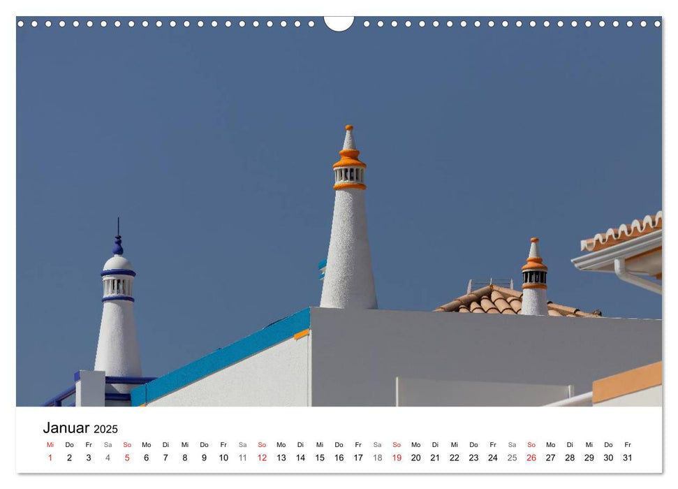 Algarve von Sagres bis Tavira (CALVENDO Wandkalender 2025)