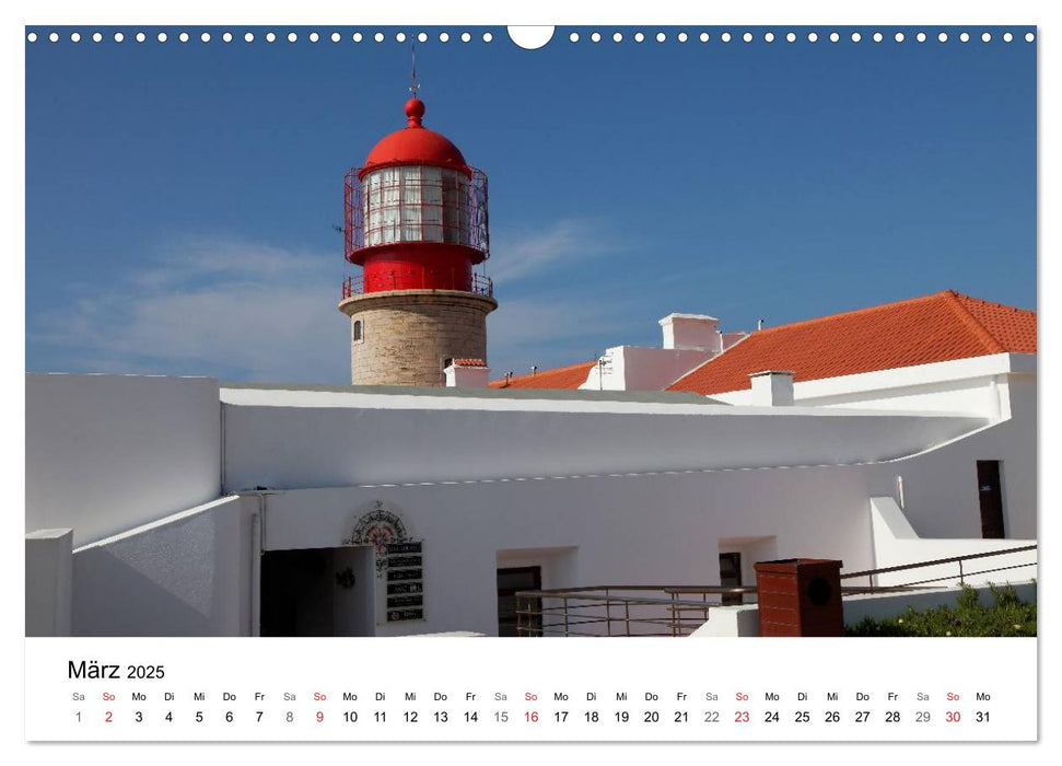 Algarve von Sagres bis Tavira (CALVENDO Wandkalender 2025)