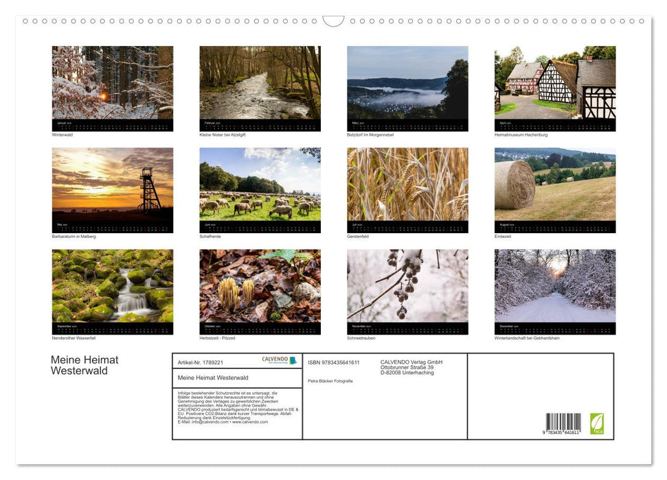 Meine Heimat Westerwald (CALVENDO Wandkalender 2025)