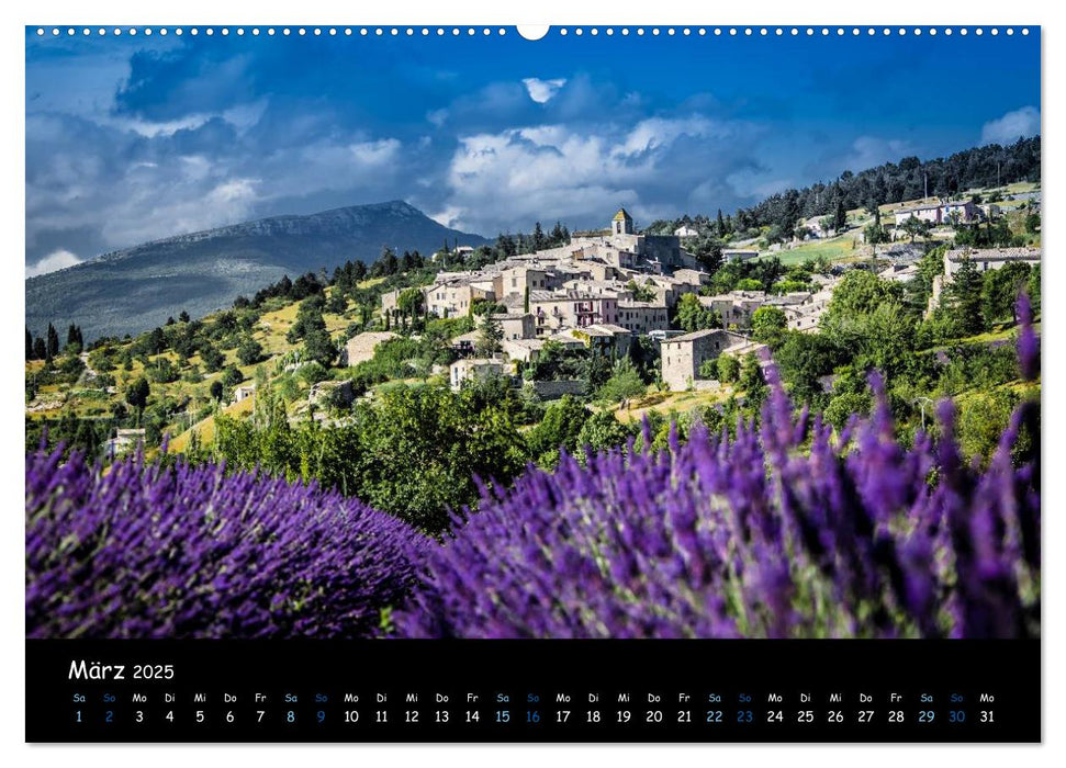 Provence - Lavendelblüte (CALVENDO Premium Wandkalender 2025)