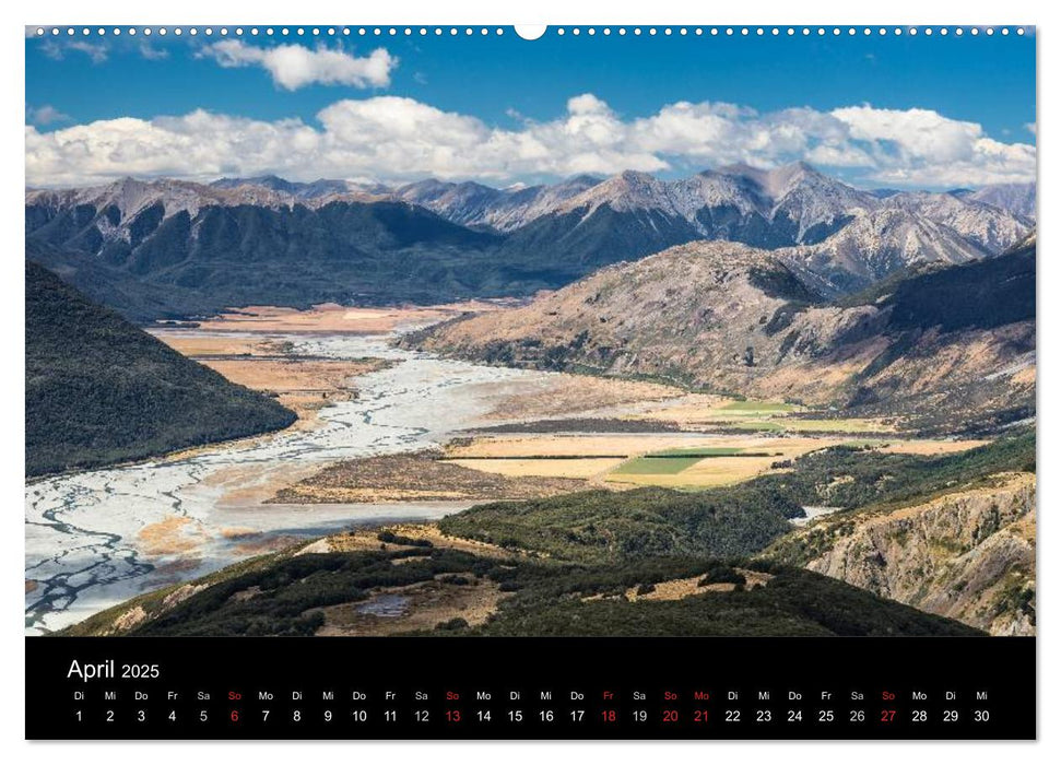 Neuseeland - Paradies am anderen Ende der Welt (CALVENDO Wandkalender 2025)
