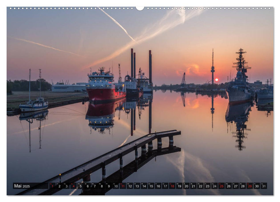 Wilhelmshaven maritim (CALVENDO Premium Wandkalender 2025)