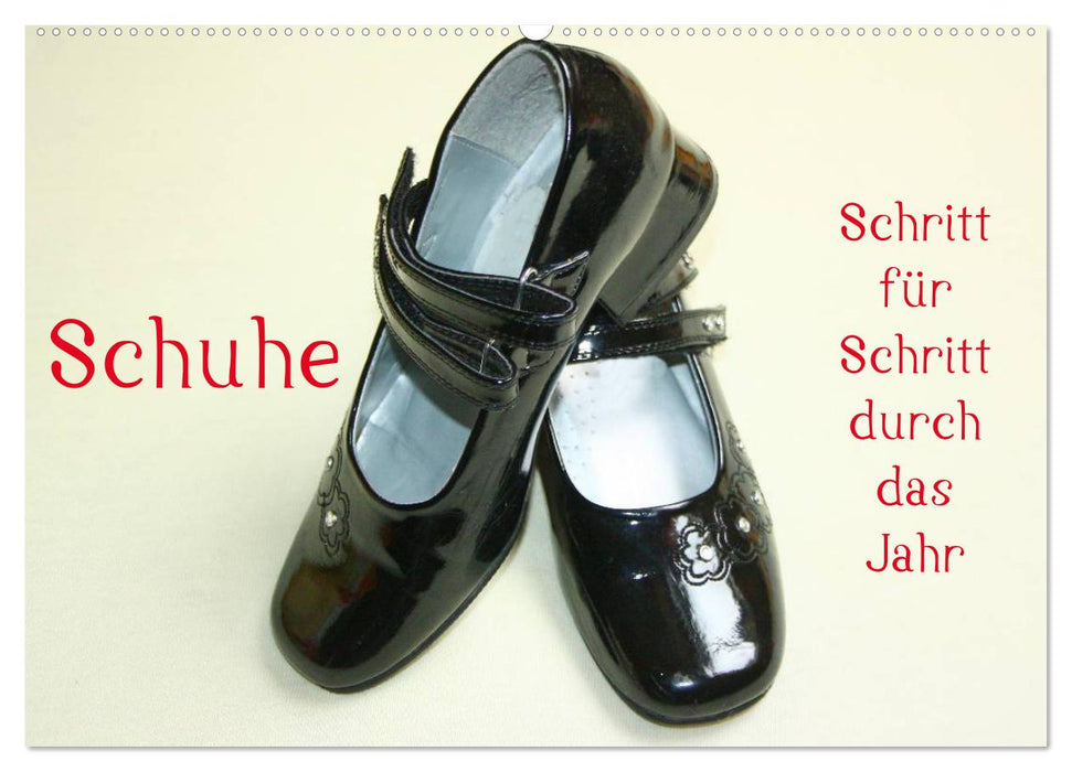 Schuhe - Schritt für Schritt durch das Jahr (CALVENDO Wandkalender 2025)