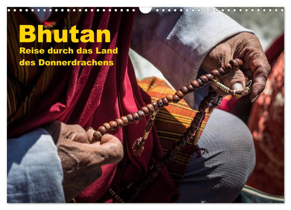 Bhutan - Reise durch das Land des Donnerdrachens (CALVENDO Wandkalender 2025)